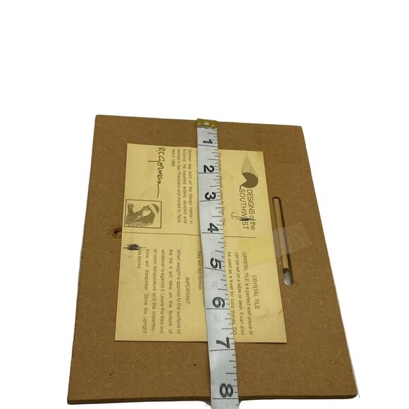 R.C Gorman Multicolor Rectangular Shaped Women With Blue Blanket Wall Tile - Picture 10 of 16